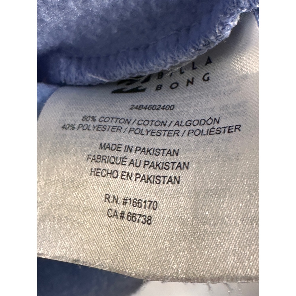 BILLABONG Large Blue Desert Cactus Graphic Fleece Crewneck Sweatshirt - Picture 5 of 6